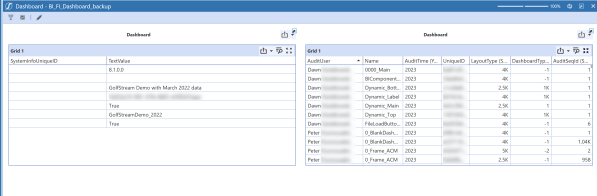 Example of Show Filter Panel Mode property in use. 